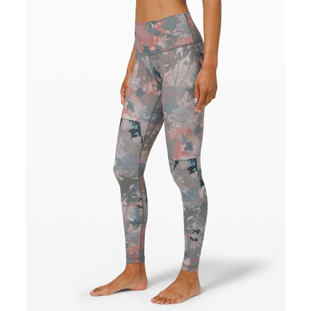 Lululemon Wunder Under High-Rise Tight Leggings 28" Untamed Nature Multi Gray 6 - Picture 1 of 12